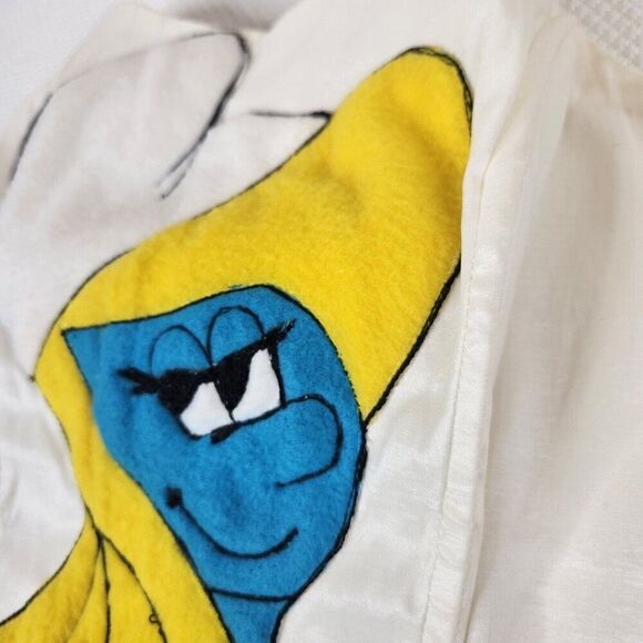 Vintage Smurf Smurfette Lace Up Over Bust Corset Top White Womens M Cosplay - Picture 4 of 9